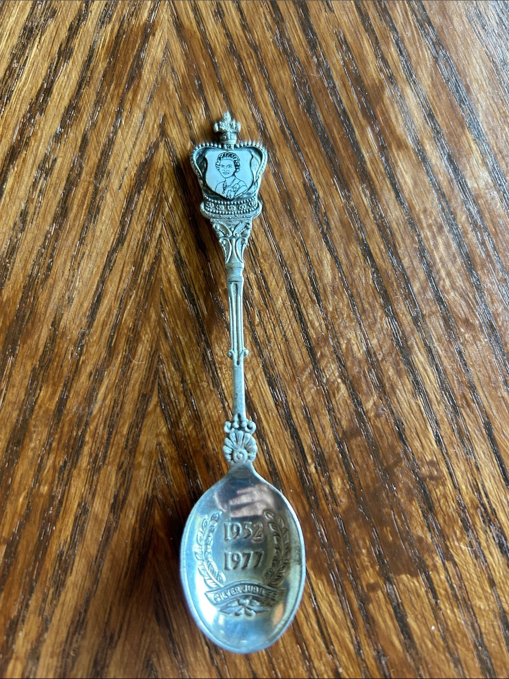 Vintage Queen Elizabeth II Silver Jubilee Souvenir Spoon EPNS Holland